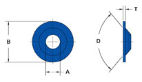 countersunk washer drawing