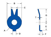 tab lock washer drawing