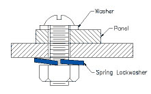 helical lock washer drawing