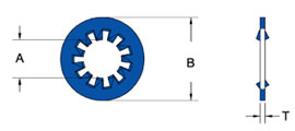 internal lock washer drawing