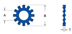 external lock washer drawing