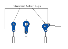 Verzinnt Messing Löten Solder Terminals Lug Φ2.2 Φ2.7 Φ3.2 Φ4.2 Φ5.2 Φ6.2 Φ8.2