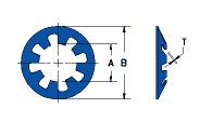 internal retention washer drawing