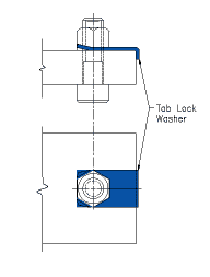 tab lock washer drawing