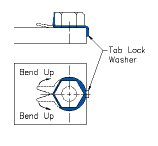 tab lock washer drawing