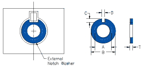 external notch washer drawing