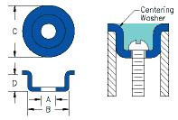 style 1 center washer drawing