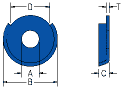 terminal cup washer drawing