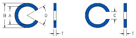 split washer drawing