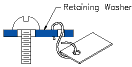 flat retaining washer drawing