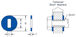 odd shaped ID washer drawing