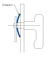 crescent spring washer drawing