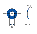 dome spring washer drawing