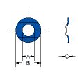 single wave spring washer drawing