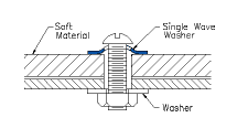 single wave spring washer drawing