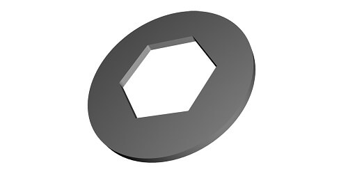 hexagonal hole washers